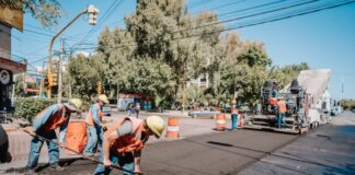 La pavimentación de avenida España se ejecuta de manera sostenida