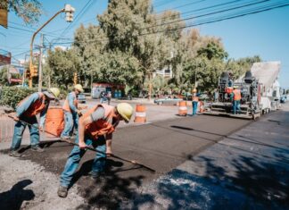 La pavimentación de avenida España se ejecuta de manera sostenida
